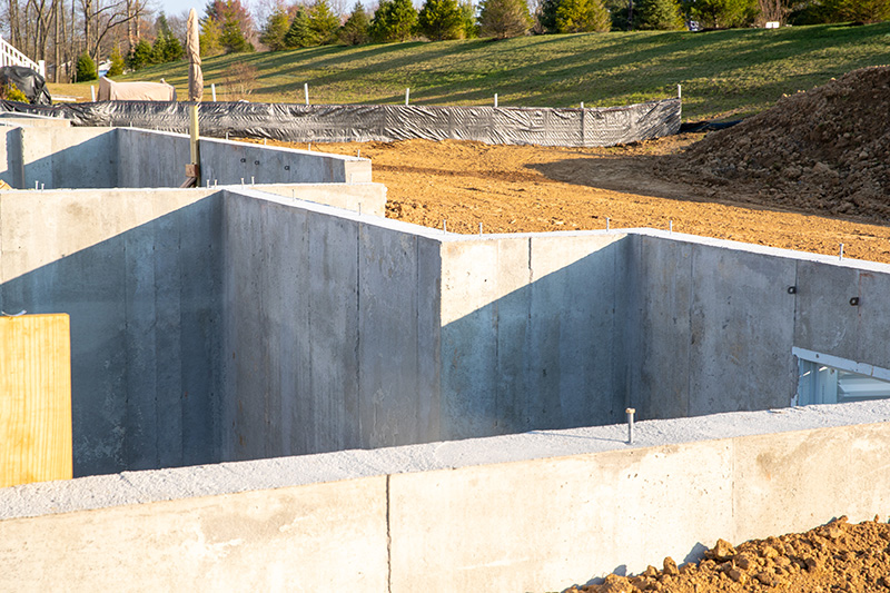 Commercial concrete foundation in Denver
