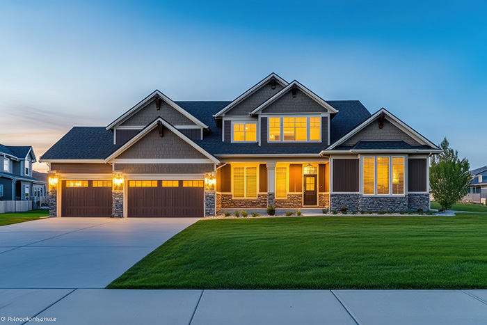 Residential concrete driveway in Colorado